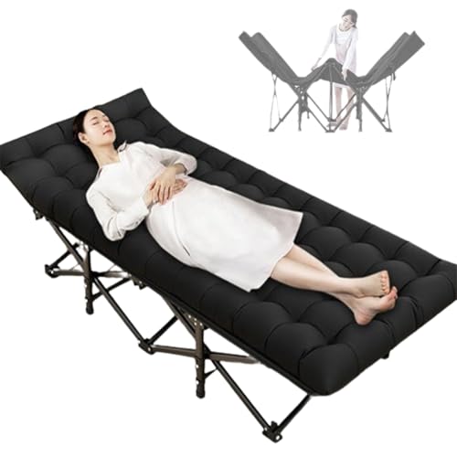 MRVAKDYDI Cuna de Camping Cama de Camping, Cama Plegable con colchón, cómoda Cama de Camping for Adultos, 600D