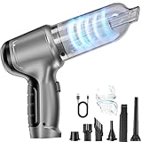 WYRIAZA Aspirador Coche, Aspirador de Mano Potente Sin Cable Portatil USB...