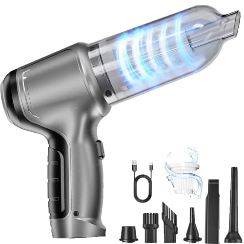 WYRIAZA Handstaubsauger Akku, Auto Staubsauger Stark Handstaubsauger Kabellos Mini Kleiner Hand Staubsauger Autostaubsauger Starke Leistung Handsauger Saugkraft