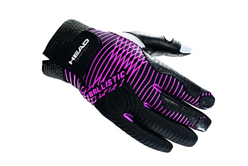 HEAD Ballistic CT Racquetball Glove, Black/Pink, Medium, Left Hand
