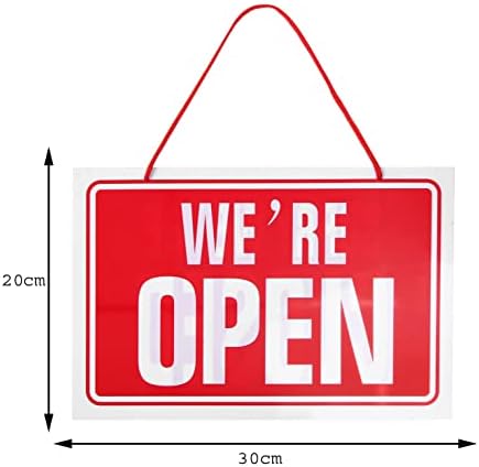 swift Open Closed Sign Hanging Reversible High Contrast Red Shop Double Sided Door Noticed