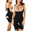 Crotchless Slik Bodysuit - Black