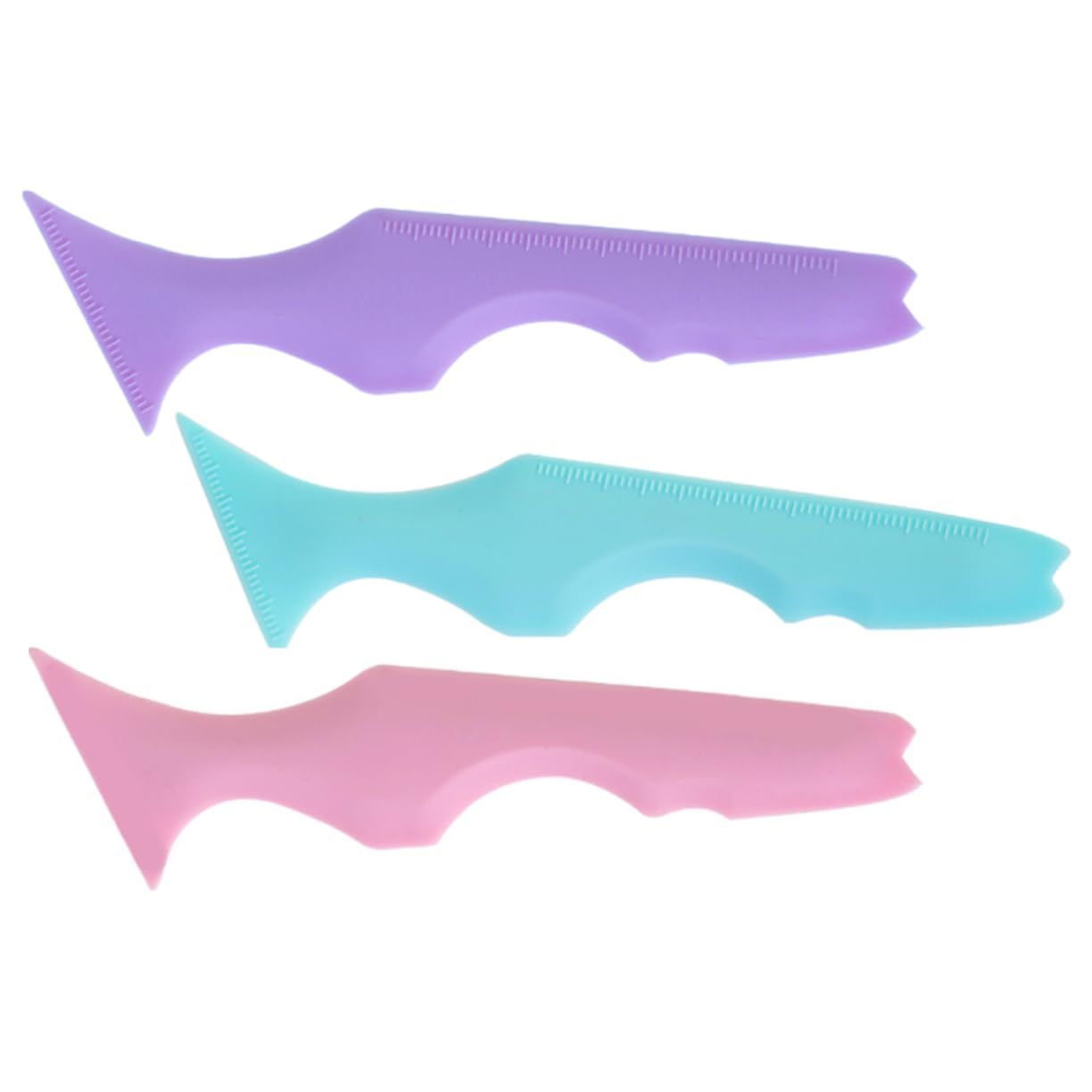minkissy 5 Set Di Stencil Per Sopracciglia in Silicone Applicatore Per Eyeliner Strumento Per Il Trucco Ombretto Ragazza Forniture Aiuto Per Il Trucco 3 Pezzi*5