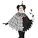 Widmann 48145 48145 - Costume da Harlekin, poncho, coperta da clown, feste a tema, carnevale, unisex, per bambini, multicolore, taglia unica