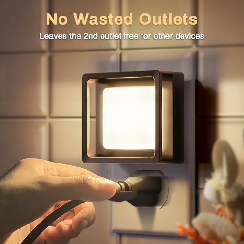 Image of DORESshop LED Night Light, Night Lights Plug Into Wall [2 Pack] with Dusk-to-Dawn Sensor, Dimmable Nightlights, Adjustable Brightness for Bathroom, Hallway, Bedroom,Kids Room,Stairway,3CCT