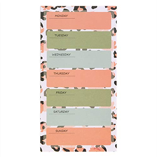 Week Planner Pad 80 Sheets Weekly Checklist Planning Pad Tear-Off Daily to Do List Weekly Goals Notepad Organizer for Office Home Schedular Memo (Small 4.3