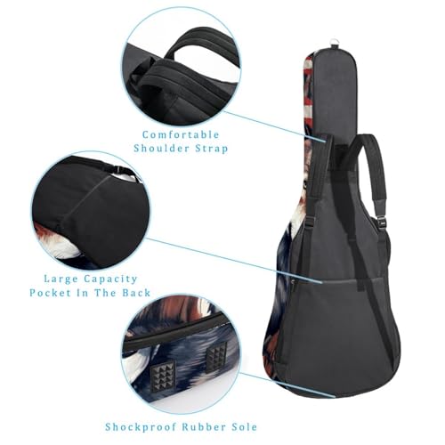 Housse guitare acoustique imperméable avec poches de rangement - 3
