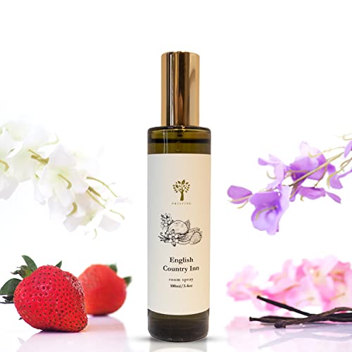 PRISTINE English Country Inn/Inspired by Ritz Carlton Linen & Room Spray Air Freshener, Made With Essential Oils, Fragrance room spray with Strawberry and Vanilla 3.4oz Pillow Spray