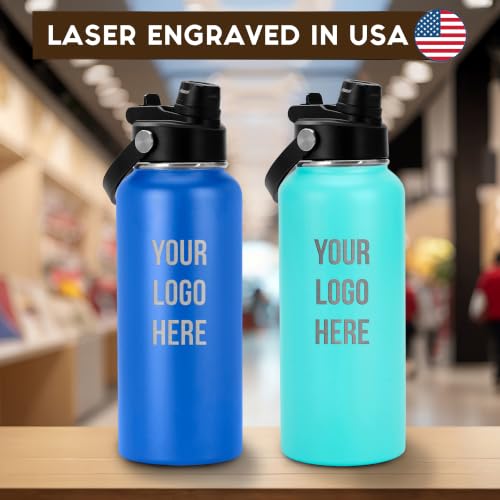 Image of Custom Logo 32 oz Tumbler, Engraved Corporate Gift Travel Mug