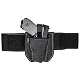 VNSH Lite Belly Band Holster for Men & Women | Comfortable Waist Band Holsters for Concealed Carry | Fits Smith Wesson Glock 19, 17, 42, 43 Similar Guns, Pistols & Revolvers | Built-in Mag Pouches