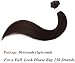 16"(40cm) Extensiones de Queratina Cabello Natural [1g * 50 Mechas] #4 Castaño...