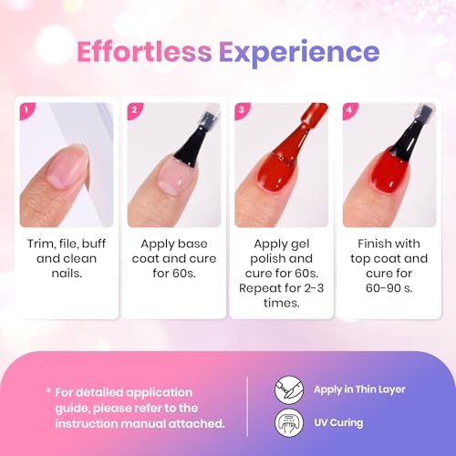 Image of Beetles Gel Nail Polish Set- Creamy Twist 6 Colors Pearlescent Gel Polish Kit with Dotting Pen Soak Off UV /LED Nail Polish Gel Home Salon Manicure Nail Gel Gift for Women