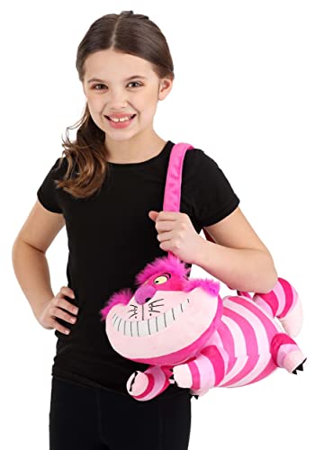Disney Cheshire Cat Costume Companion Purse - Fiber-Filled Plush Bag with Adjustable Strap, Officially Licensed4