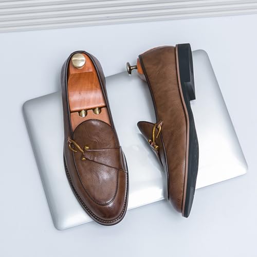 Men's Leather Loafers, Stylish Formal - Casual Shoes - Ideal for Office Days, Business Meetings & Daily Commute4