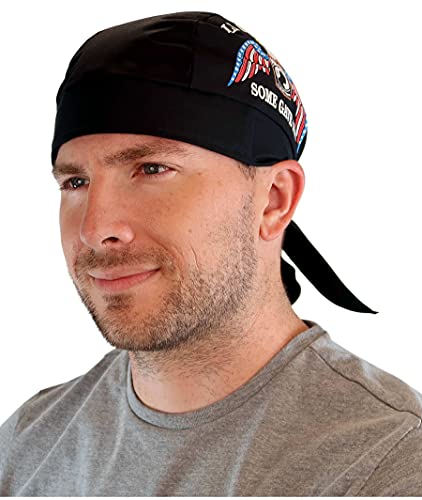 Sparkling Earth Pow Mia Some Gave All With Eagle On Black Skull Caps Doo Rags Do Rag Durag Headwrap Head Wraps Skullies - Made In The Usa! #TOP14
