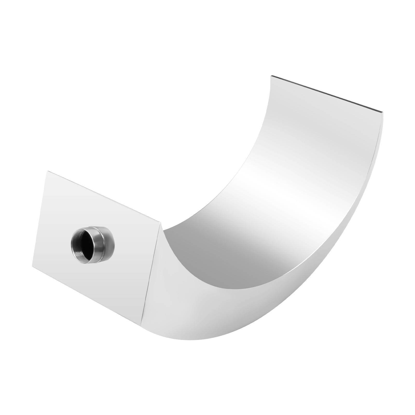 Doccia a cascata piscina fontana design curvo in acciaio inox giardino flusso costante acqua