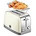 Produktbild Yabano Toaster 2 Scheiben, Toaster mit Brötchenaufsatz, 7 Einstellbare Bräunungsstufe + Auftauen/Reheat/Abbrechen Funktion, Breite Schlitze, Abnehmbare Krümelschublade, Retro, 900W