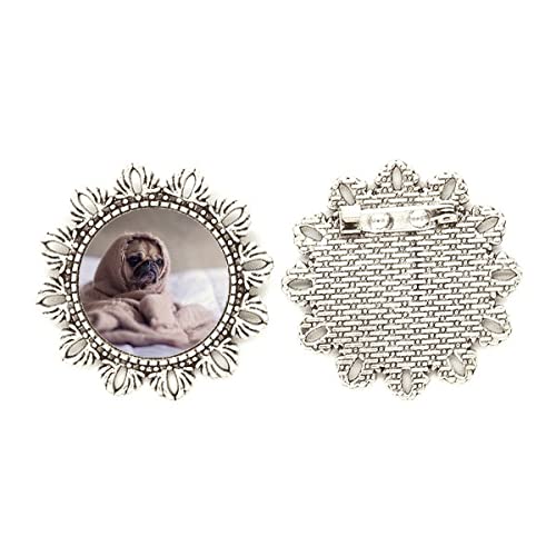 Broche de bulldog para personalizar chaquetas y bufandas en paseos diarios