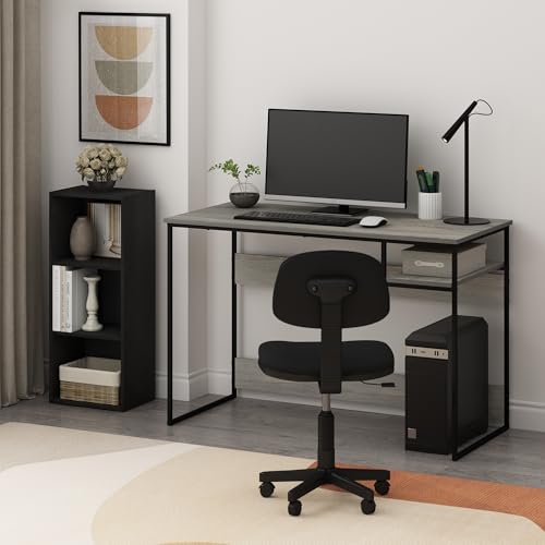 image for Furinno LUDER Book Shelf, 3-Cube Bookshelf, Bookcase, 9.3