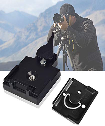 Utebit 323 Rc2 Quick Release Plate Compatible With Manfrotto 200Pl-14 Qr Plates Adapter With Rapid Connect Clamp And 1/4'' To 3/8'' Screw For Dslr Camera Tripod Ball Head #TOP6