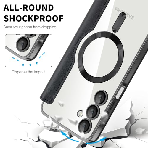 Coque Samsung S25 FE MagSafe en cuir premium avec protection d'objectif intégrée - 4