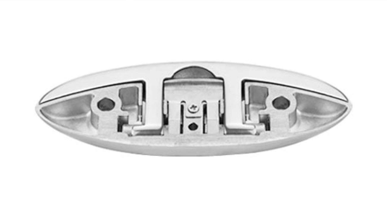 RICKYZHU 6 inch 316 Stainless Steel Folding Cable Tethered Horn Ship Hardware Yacht Accessory Bolt