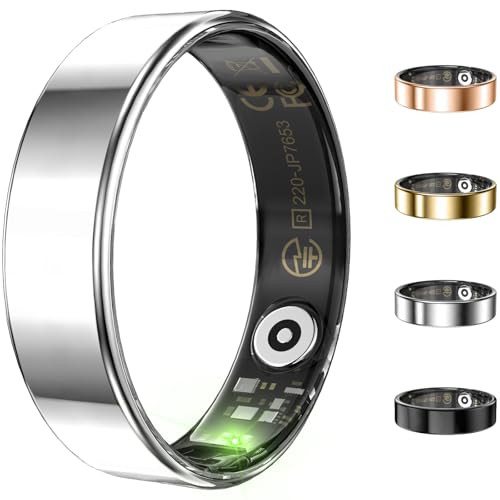Health Activity Fitness Tracker, Ultra-thin Smart Ring for Women Men, Fitness Ring with Sleep...