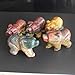 HLbshi Hand Carved Gemstone Crystal Bear Figurine Animal Statue Carving Office Home Decor 1.5'' (Indian Agate)