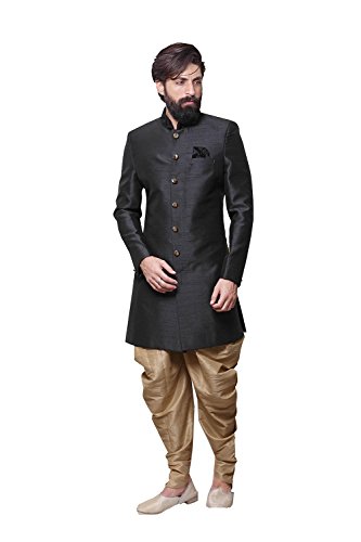 daindiashop-USA Indian Sherwani for Men Readymade Designer Partywear for Wedding Exclusive Fashion Dress Black daindiashop-USA Indian Sherwani for Men Readymade Designer Partywear for Wedding Exclusive Fashion Dress Black