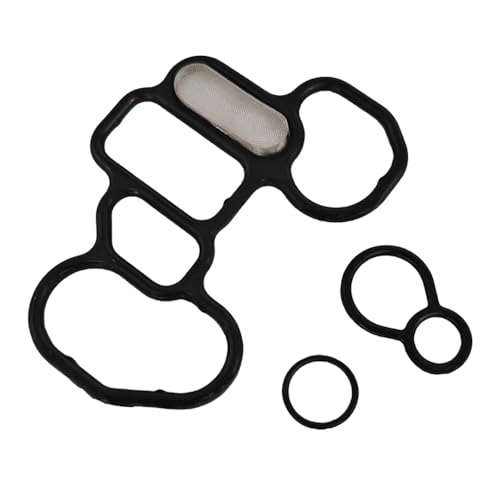 Image of Oil Filter & Oil Pump Gasket & Solenoid Valve Gasket Fit for Honda Accord Odyssey Pilot Ridgeline CL MDX RL TL TSX ZDX, Replace 15400-PR3-004 15400PR3004, With Bolts