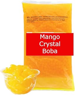 Darong Crystal Agar for Bubble Tea Drinks Milk Tea Shaved Ice Topping, Agar Jelly, Mango Flavor - 4.4 lbs