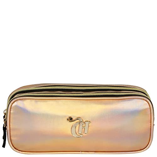 Estojo 2 Compartimentos Capricho X05 Dourado
