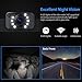 eRapta Backup Camera for Truck 7''HD 2K Front/Rear View Monitor kit IP69 Waterproof Night Vision DIY Grid Lines for Car RVs Trucks Tractors Bus Semi-Trailers Pickup AY7