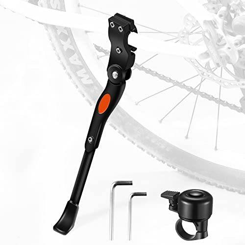 DIRZA Bike Kickstand Adjustable Alloy Bicycle Kickstand for 22"/24"/26" Mountain Bike Road Bike