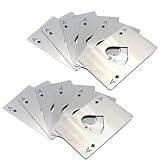 FGen 12PCS Spades A Bottle Opener Creative Poker Shaped Stainless Steel Opener Bottler Beer Starter