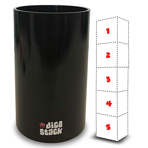 Dice Stacking Cup Only - Professional Straight Cups Black - Accessories - Magic Tricks