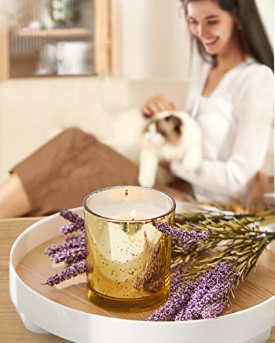 Candles For Lavender Home Scented: Premium Jar Candles Aromatherapy Lavender Eucalyptus, Scented Candles For Women To Relieve Stress (6 Oz 36 Hour Burn) #TOP6