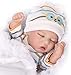 CARANOVO Lifelike Reborn Baby Dolls - 12 Inch Full Body Vinyl Realistic Baby Doll Sleeping Newborn Real Life Small Baby Doll for 3 + Year Old Kids