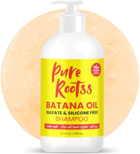 Batana Oil For Hair Growth Shampoo - Caffeine + Silicone Free + Sulfate Free - Thickening Shampoo For Thinning Hair, Hair Loss - Moisturizing, Smooth Hair - Hair Regrowth Shampoo For Men & Women