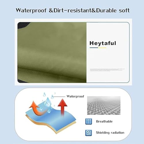 Image of Xray Protection Apron Shield Half Lead Apron for 0.5mmpb X-Rays Army Green M with Lead Thyroid Shield Collar Lightweight
