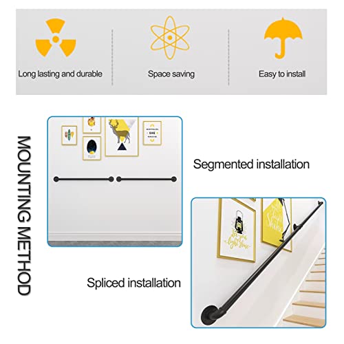 Rampe murale pour intérieur prévenant les chutes dans l'escalier