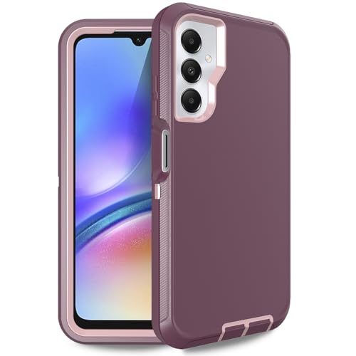 Anloes Case for Samsung Galaxy A05s, Heavy Duty Shockproof Defender 3 in 1 Rugged Protective Bumper Phone Cover (Purple) by Anloes - Used condition - CA$13.92