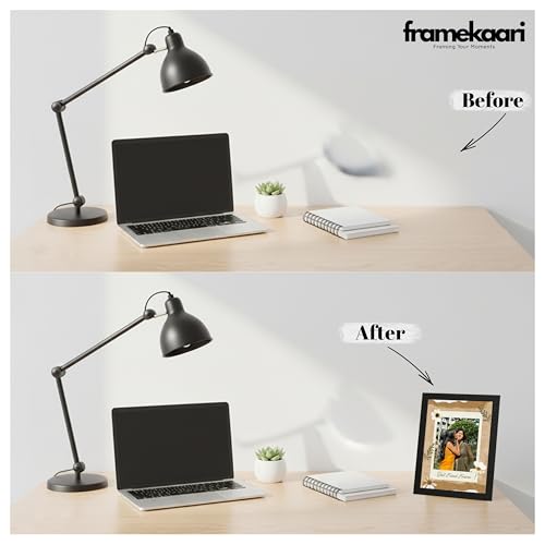 Image of Framekaari Friends Customized Photo Frame | Personalized Birthday Gift | Vintage Polaroid Design | Custom Photo | Tabletop & Wall Mount | Room & Home Decor | 16x21 cm (Design-14)