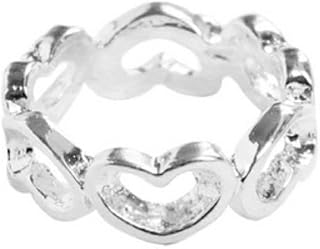 オープンハートピンキーファランジリング(ミディリング) シルバー 2号