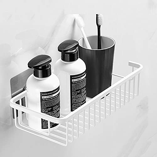 Support de douche adhésif mural blanc idéal pour organiser vos gels douche - 2