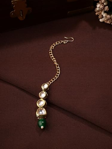 Kundan Maangtika with Plated and Stone, Symphony Design