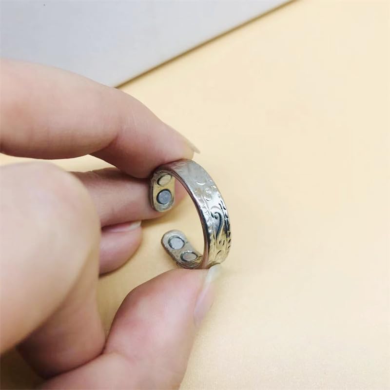 LUOLINGONGJUE® Magnetic Ring | Open Adjustable Snoring Ring, Stylish Creative Jewelry for Men & Women 4