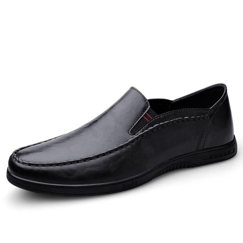 Men's Classic Retro Casual Dress Shoes Mens Formal Business Wedding Derby Shoes Slip-on Loafers for Men