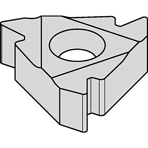 WIDIA 3ILAG60 TN6025 Series IR/L-60 Laydown Threading Insert, Carbide, Size 3, Partial Profile 60° Internal, 48-8 TPI (Pack of 10)