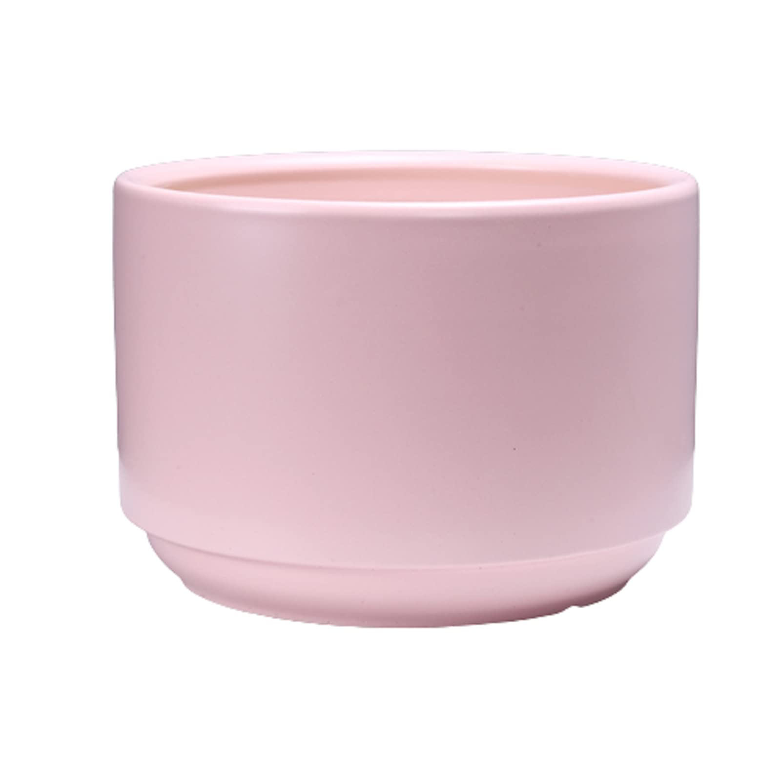 Vasi da Giardino Vasi per Piante in Ceramica per Interni, Vaso da Fiori Moderno con Foro di drenaggio e Vassoio in plastica, Contenitore per Fiori per Decorazioni per la casa e L'Ufficio
